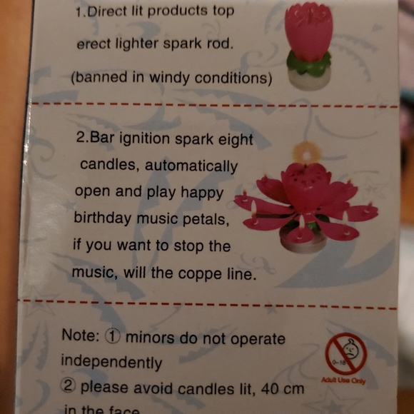 Birthday flower Candle - Picture 4 of 4
